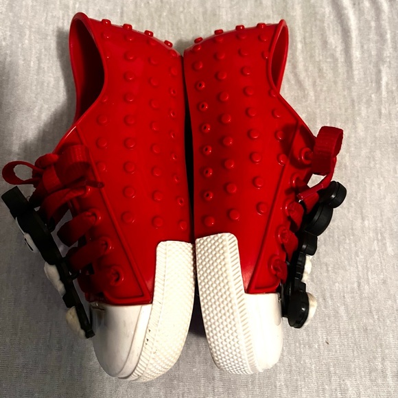 Mini Mellisa Polibolha Disney Mickey Mouse Red Bubbled Sneakers size 10 - Picture 11 of 13
